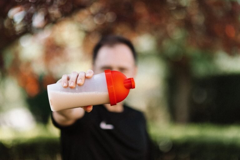 Blender bottle shakebeker klaar voor gebruik